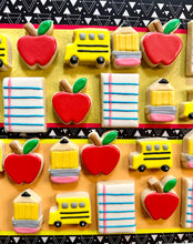 Load image into Gallery viewer, Back to School mini sugar cookies - two dozen (24)