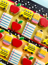 Load image into Gallery viewer, Back to School mini sugar cookies - two dozen (24)