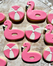 Load image into Gallery viewer, Pool party/beach fun sugar cookies