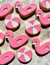 Load image into Gallery viewer, Pool party/beach fun sugar cookies