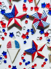 Load image into Gallery viewer, Memorial Day/Fourth of July sugar cookie mix - one dozen