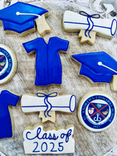 Load image into Gallery viewer, Custom graduation sugar cookies - one dozen
