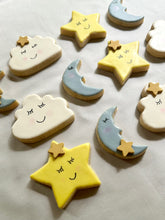 Load image into Gallery viewer, Twinkle twinkle little star baby shower cookies - one dozen