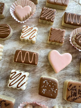 Load image into Gallery viewer, Box of chocolates mini sugar cookies - two dozen