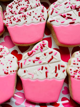 Load image into Gallery viewer, Cupcake sugar cookies - one dozen