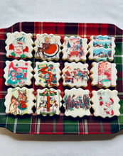 Load image into Gallery viewer, Vintage Christmas sugar cookies - one dozen