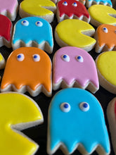 Load image into Gallery viewer, Pac-Man sugar cookies (mini) - two dozen (24)