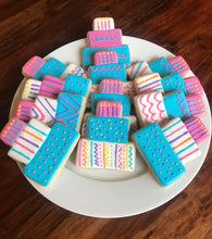 Load image into Gallery viewer, Birthday cake sugar cookies (custom) - one dozen