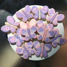 Load image into Gallery viewer, Butterfly sugar cookies (pastel) - one dozen