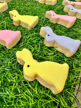 Load image into Gallery viewer, Easter/spring bunnies sugar cookies (mini) - two dozen