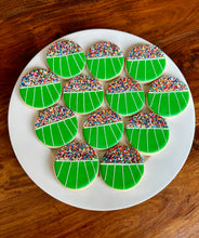 Load image into Gallery viewer, Football stadium sugar cookies - one dozen