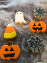 Load image into Gallery viewer, Halloween sugar cookies (mini) - two dozen