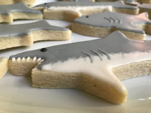 Load image into Gallery viewer, Shark sugar cookies - one dozen