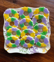Load image into Gallery viewer, Mardi Gras king cake sugar cookies - one dozen
