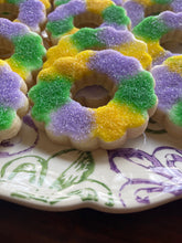 Load image into Gallery viewer, Mardi Gras king cake sugar cookies - one dozen
