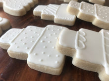 Load image into Gallery viewer, Wedding sugar cookies - cakes and dresses - one dozen