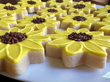 Load image into Gallery viewer, Sunflower sugar cookies - one dozen