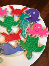 Load image into Gallery viewer, Under the Sea sugar cookies - one dozen