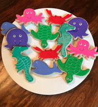 Load image into Gallery viewer, Under the Sea sugar cookies - one dozen