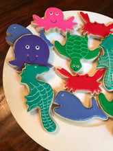 Load image into Gallery viewer, Under the Sea sugar cookies - one dozen