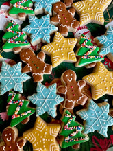 Load image into Gallery viewer, Christmas mini sugar cookies - two dozen
