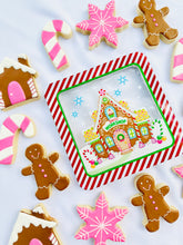 Load image into Gallery viewer, Christmas sugar cookie mix - gingerbread houses, gingerbread men, candy canes, and snowflakes - one dozen
