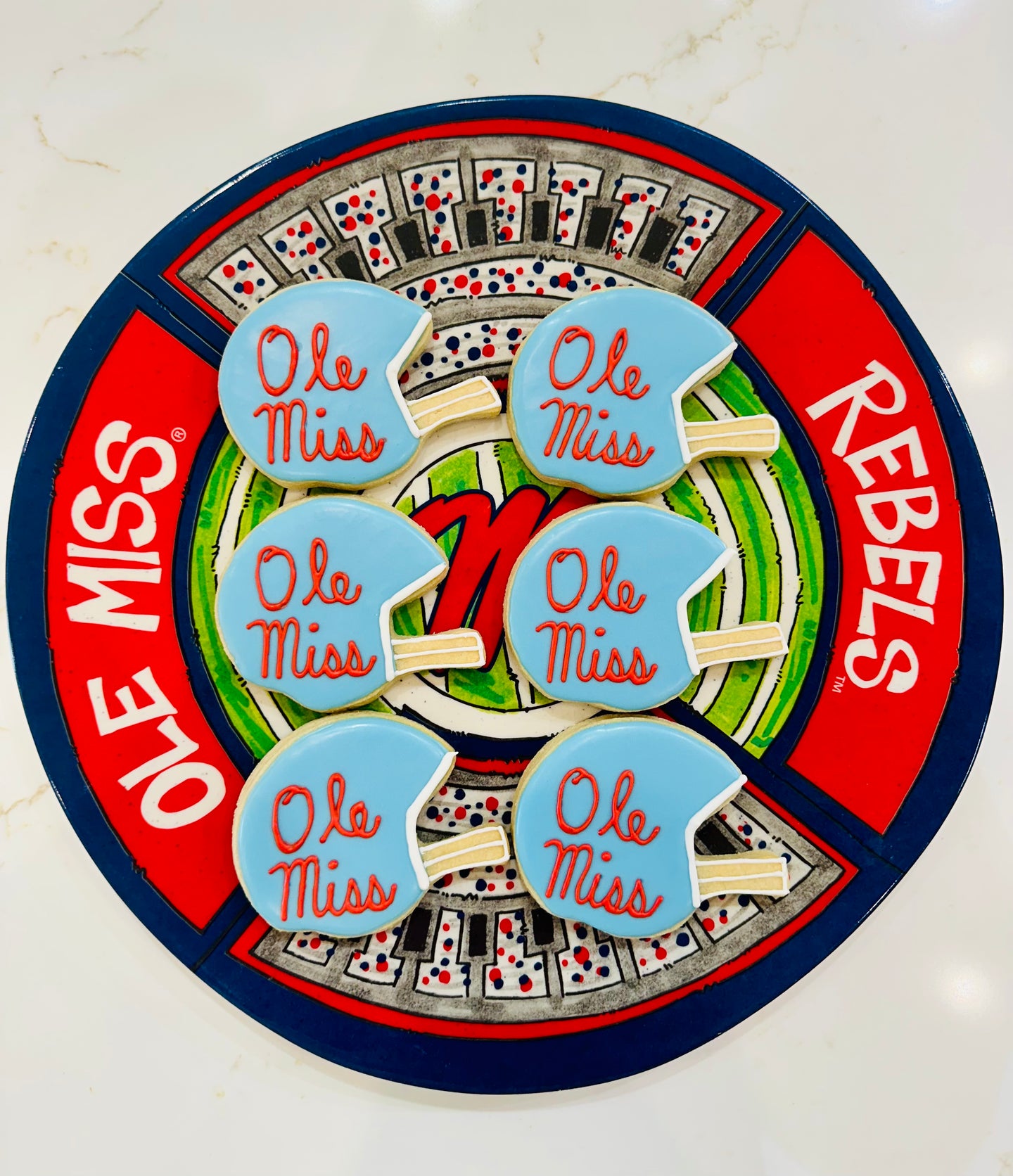 Ole Miss football helmets (large) - one dozen