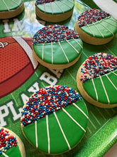 Load image into Gallery viewer, Ole Miss football stadium sugar cookies - one  dozen
