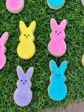 Load image into Gallery viewer, Peeps sugar cookies (mini) - two dozen
